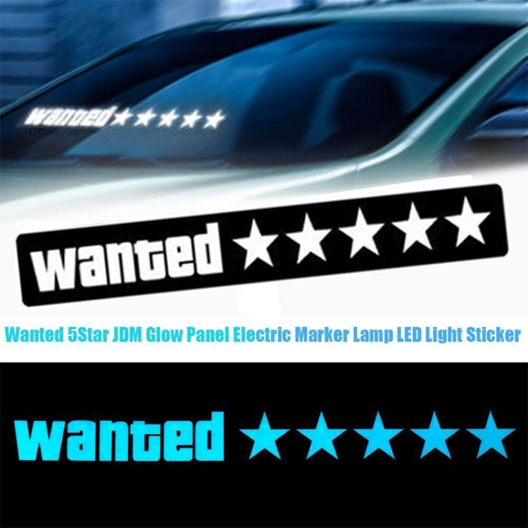 EL Luminous Car Stickers Cold Light Car Stickers Car Luminous Pattern Decoration(BYE BYE) - Decorative Sticker by PMC TechLife | Online Shopping South Africa | PMC TechLife | Buy Now Pay Later Mobicred
