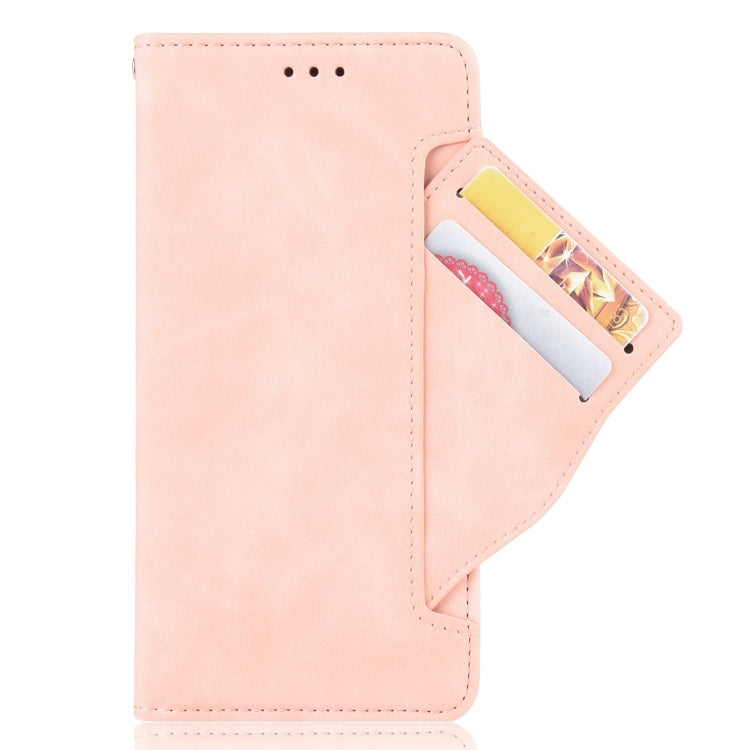 For iPhone 16 Skin Feel Calf Texture Card Slots Leather Phone Case(Pink) - iPhone 16 Cases by PMC Jewellery | Online Shopping South Africa | PMC Jewellery | Buy Now Pay Later Mobicred