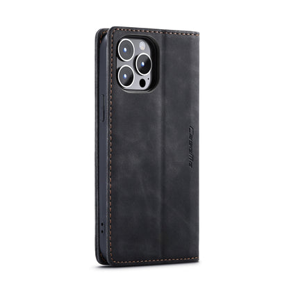 For iPhone 15 Pro CaseMe 013 Multifunctional Horizontal Flip Leather Phone Case(Black) - iPhone 15 Pro Cases by CaseMe | Online Shopping South Africa | PMC Jewellery | Buy Now Pay Later Mobicred