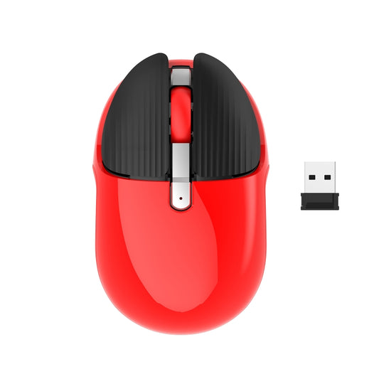 HXSJ M106 2.4GHZ 1600dpi Single-mode Wireless Mouse USB Rechargeable(Red) - Wireless Mice by HXSJ | Online Shopping South Africa | PMC Jewellery | Buy Now Pay Later Mobicred