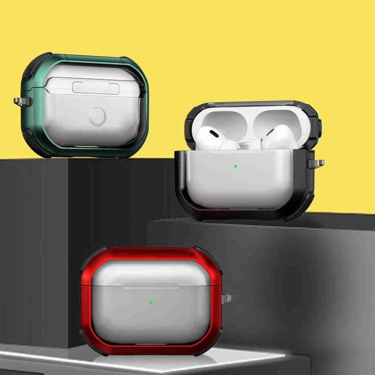For AirPods 3 Thunder Transparent Armor Wireless Earphones Protective Case(Green) - For AirPods 3 by PMC Jewellery | Online Shopping South Africa | PMC Jewellery | Buy Now Pay Later Mobicred