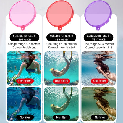 For Insta360 GO 3 Housing Diving Color Lens Filter(Purple) - Others by PMC Jewellery | Online Shopping South Africa | PMC Jewellery | Buy Now Pay Later Mobicred