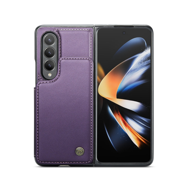 For Samsung Galaxy Z Fold4 5G CaseMe C22 PC+TPU Business Style RFID Anti-theft Leather Phone Case(Purple) - Galaxy Z Fold4 5G Cases by CaseMe | Online Shopping South Africa | PMC Jewellery | Buy Now Pay Later Mobicred