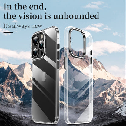 For iPhone 15 Pro Max SULADA PC + Aluminum Alloy Lens Holder Phone Case(Dark Purple) - iPhone 15 Pro Max Cases by SULADA | Online Shopping South Africa | PMC Jewellery | Buy Now Pay Later Mobicred