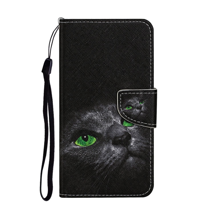 For Huawei Honor 9X Lite Colored Drawing Pattern Horizontal Flip Leather Case with Holder & Card Slots & Wallet(Black Cat) - Honor Cases by PMC TechLife | Online Shopping South Africa | PMC TechLife | Buy Now Pay Later Mobicred