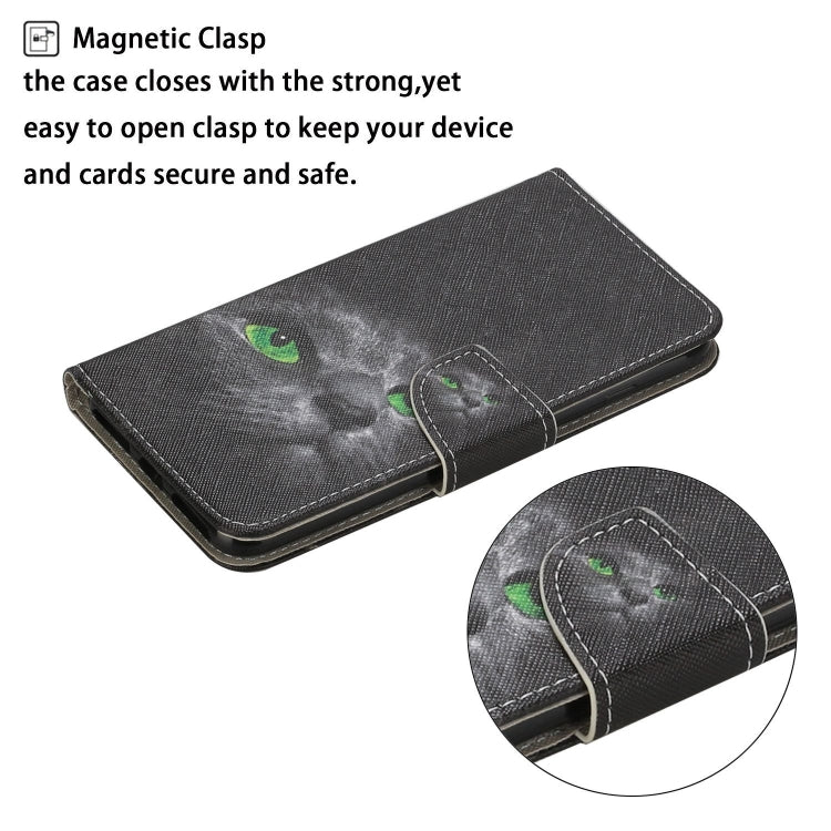 For Huawei Honor 9X Lite Colored Drawing Pattern Horizontal Flip Leather Case with Holder & Card Slots & Wallet(Black Cat) - Honor Cases by PMC TechLife | Online Shopping South Africa | PMC TechLife | Buy Now Pay Later Mobicred