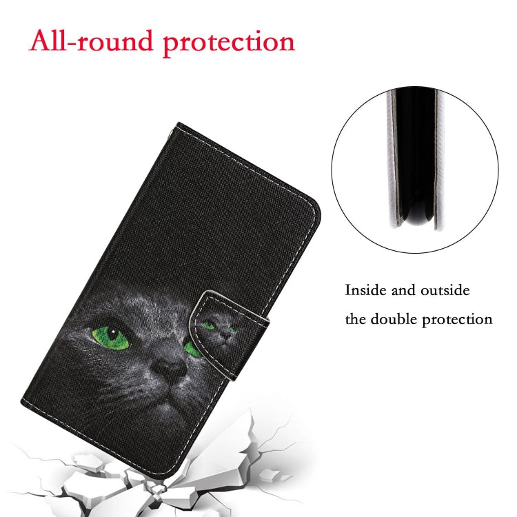 For Huawei Honor 9X Lite Colored Drawing Pattern Horizontal Flip Leather Case with Holder & Card Slots & Wallet(Black Cat) - Honor Cases by PMC TechLife | Online Shopping South Africa | PMC TechLife | Buy Now Pay Later Mobicred