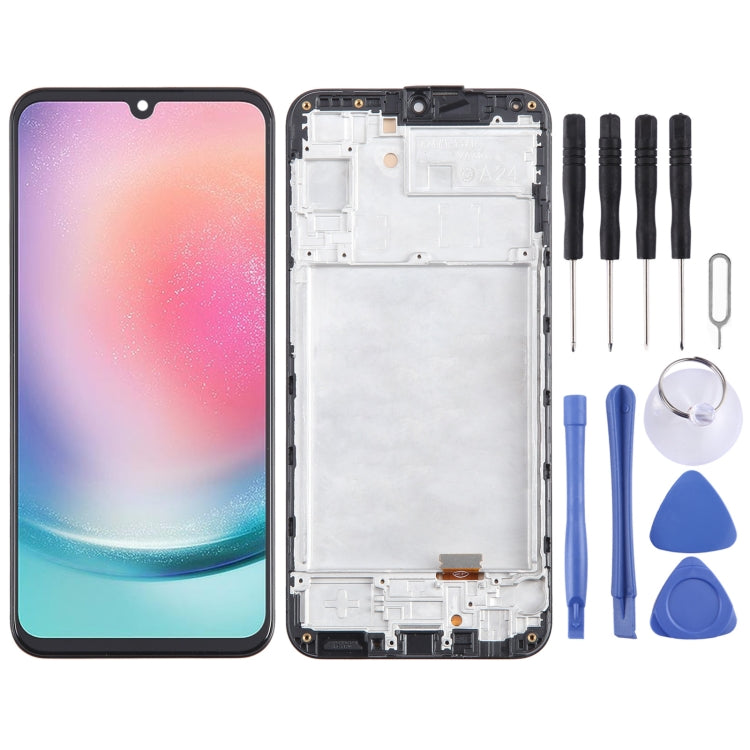 For Samsung Galaxy A24 4G SM-A245F TFT LCD Screen Digitizer Full Assembly with Frame, Not Supporting Fingerprint Identification - free shipping - PMc TechLife - Order now!