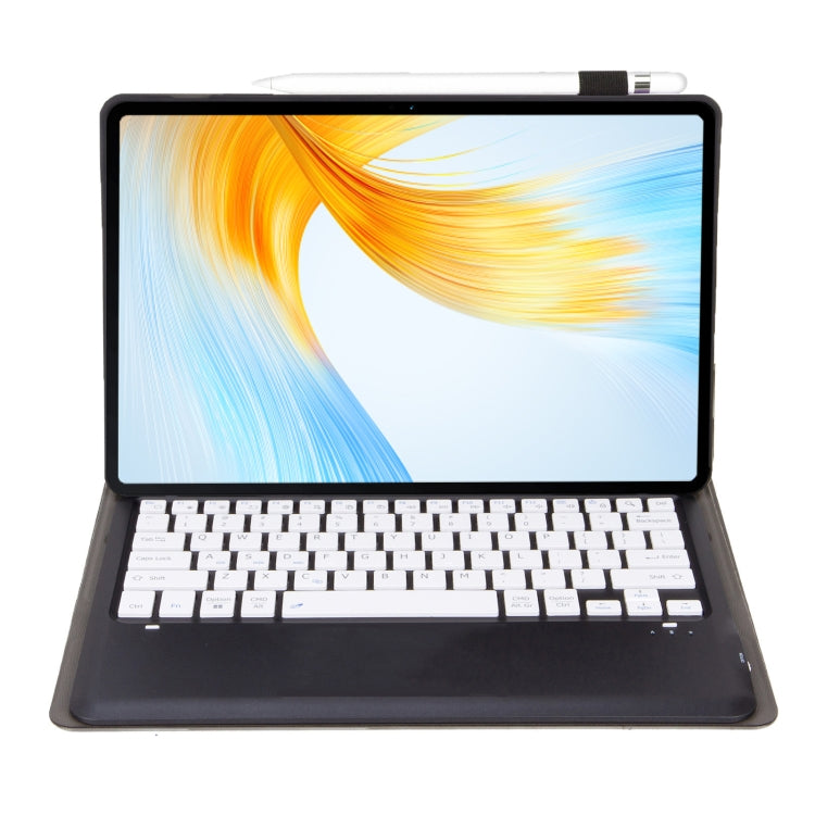 For Honor MagicPad 13 AH16 TPU Ultra-thin Detachable Bluetooth Keyboard Tablet Leather Case(Black + White) - Huawei Keyboard by PMC TechLife | Online Shopping South Africa | PMC TechLife