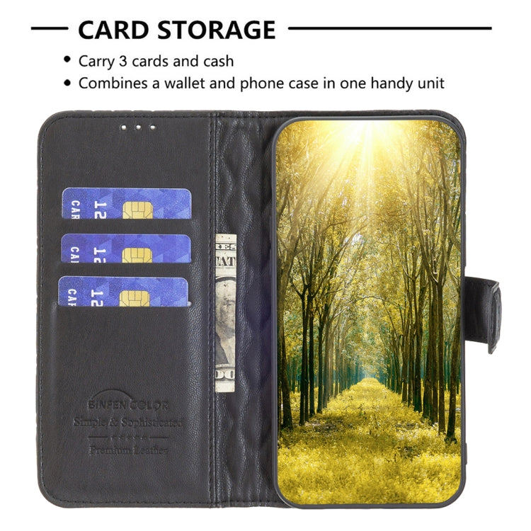 For Honor 100 Diamond Lattice Wallet Flip Leather Phone Case(Black) - Honor Cases by PMC TechLife | Online Shopping South Africa | PMC TechLife | Buy Now Pay Later Mobicred