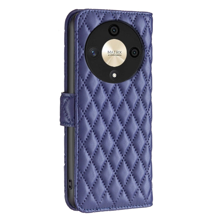 For Honor X9b/Magic6 Lite 5G Diamond Lattice Wallet Flip Leather Phone Case(Blue) - Honor Cases by PMC TechLife | Online Shopping South Africa | PMC TechLife | Buy Now Pay Later Mobicred