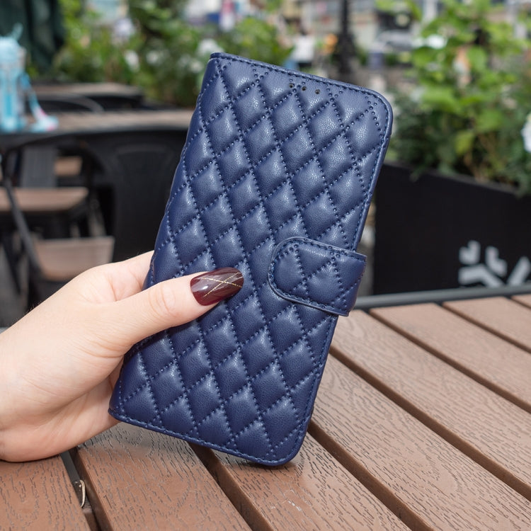 For Honor X9b/Magic6 Lite 5G Diamond Lattice Wallet Flip Leather Phone Case(Blue) - Honor Cases by PMC TechLife | Online Shopping South Africa | PMC TechLife | Buy Now Pay Later Mobicred