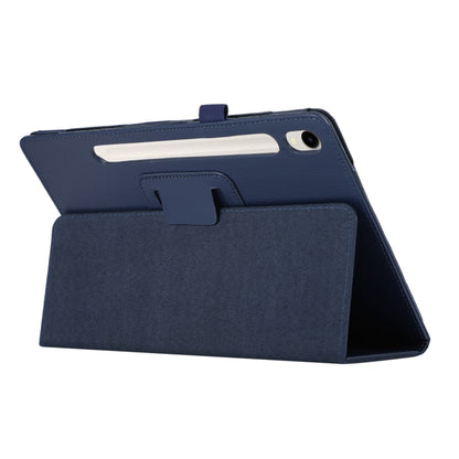 For Samsung Galaxy Tab S9+ / S10+ Litchi Texture Leather Tablet Case with Holder(Dark Blue) - Other Galaxy Tab PC by PMC Jewellery | Online Shopping South Africa | PMC Jewellery | Buy Now Pay Later Mobicred