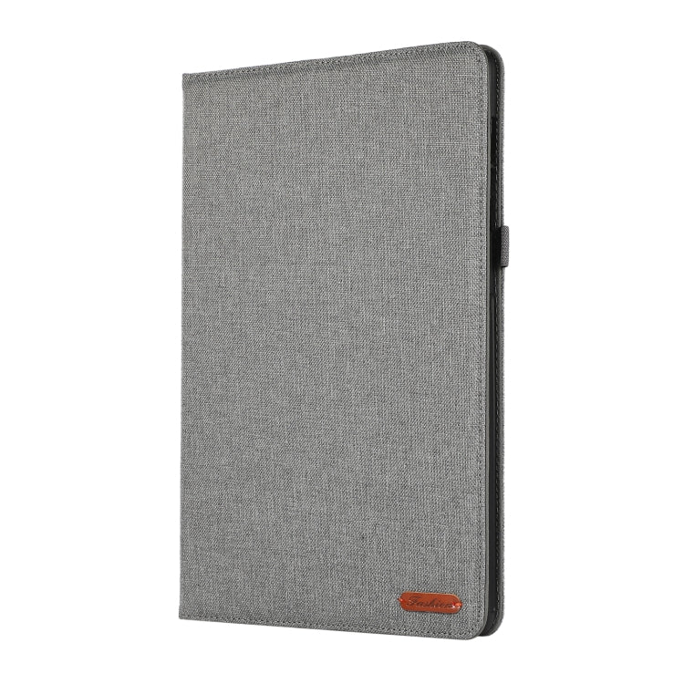 For Samsung Galaxy Tab S9+ / S10+ Horizontal Flip TPU + Fabric PU Leather Tablet Case(Grey) - Other Galaxy Tab PC by PMC Jewellery | Online Shopping South Africa | PMC Jewellery | Buy Now Pay Later Mobicred