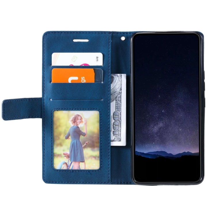 For Google Pixel 9 Skin Feel Splicing Leather Phone Case(Blue) - Google Cases by PMC Jewellery | Online Shopping South Africa | PMC Jewellery | Buy Now Pay Later Mobicred