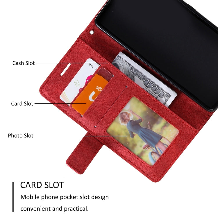 For Google Pixel 9 Skin Feel Splicing Leather Phone Case(Red) - Google Cases by PMC TechLife | Online Shopping South Africa | PMC TechLife | Buy Now Pay Later Mobicred