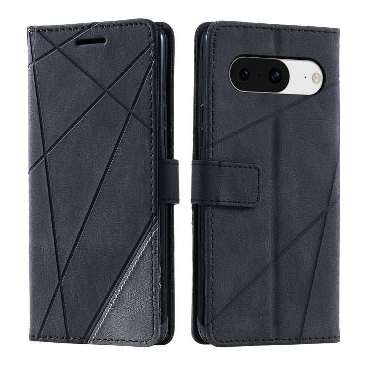 For Google Pixel 9 Skin Feel Splicing Leather Phone Case(Black) - Google Cases by PMC Jewellery | Online Shopping South Africa | PMC Jewellery | Buy Now Pay Later Mobicred