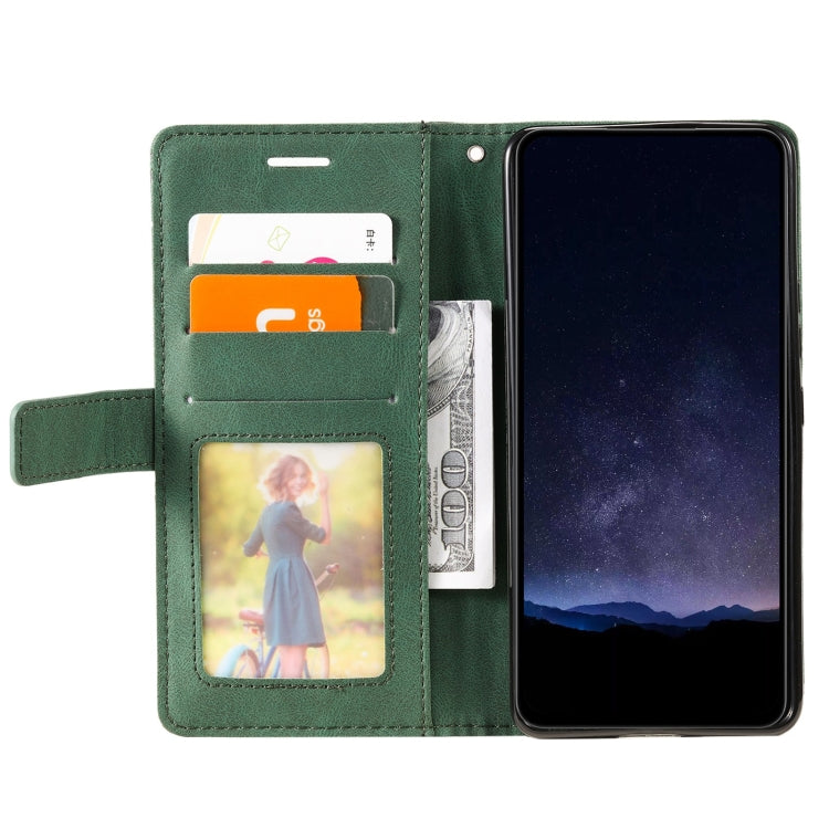 For Google Pixel 9 Pro Skin Feel Splicing Leather Phone Case(Green) - free shipping - PMC TechLife - Order now!