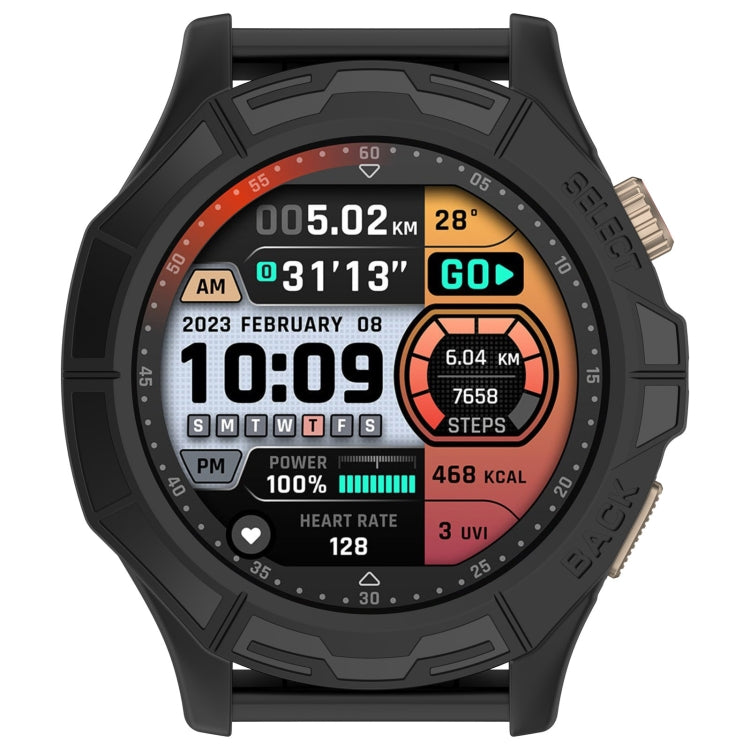 For Amazfit Cheetah / Cheetah Pro Armor Hollow Watch Protective Case(Black) - Watch Cases by PMC TechLife | Online Shopping South Africa | PMC TechLife
