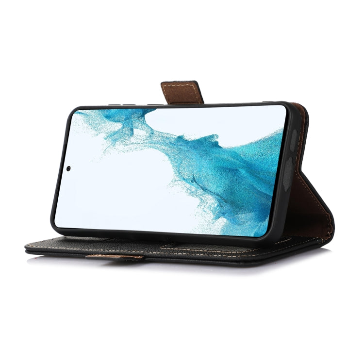 For Sony Xperia 5 V Side-Magnetic TJ Genuine Leather RFID Phone Case(Black) - Sony Cases by PMC TechLife | Online Shopping South Africa | PMC TechLife | Buy Now Pay Later Mobicred