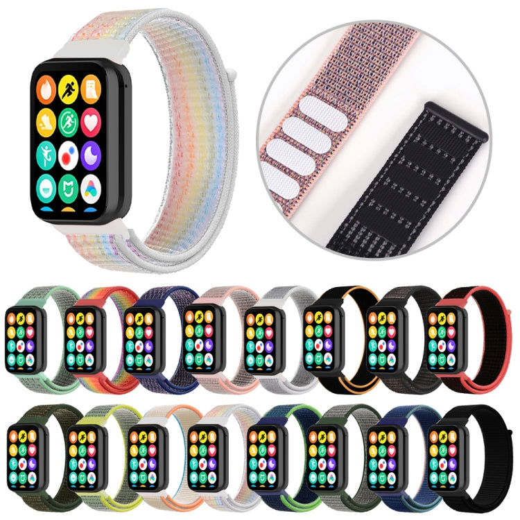 For Xiaomi Smart Band 9 Pro / 8 Pro Nylon Loop Watch Band(Black Sand) - Watch Bands by PMc TechLife | Online Shopping South Africa | PMc TechLife | Buy Now Pay Later Mobicred