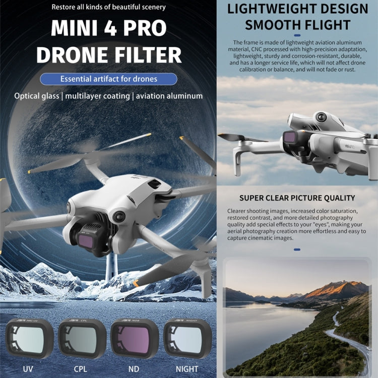 For DJI Mini 4 Pro JSR KB Series Drone Camera Lens Filter, Filter:3 in 1 CPL ND8 ND16 - Lens Filter by JSR | Online Shopping South Africa | PMC TechLife | Buy Now Pay Later Mobicred