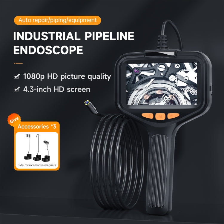 P200 8mm Side Lenses Integrated Industrial Pipeline Endoscope with 4.3 inch Screen, Spec:100m Tube -  by PMC Jewellery | Online Shopping South Africa | PMC Jewellery | Buy Now Pay Later Mobicred