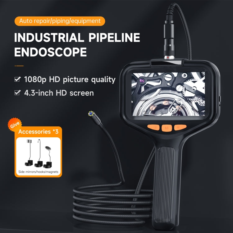 P200 8mm Front Lenses Detachable Industrial Pipeline Endoscope with 4.3 inch Screen, Spec:2m Soft Tube -  by PMC Jewellery | Online Shopping South Africa | PMC Jewellery | Buy Now Pay Later Mobicred