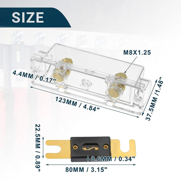 3 in 1 ANL Car Audio Modified Fuse Holder with 200A Fuse, Current:250A - Fuse by PMC Jewellery | Online Shopping South Africa | PMC Jewellery | Buy Now Pay Later Mobicred