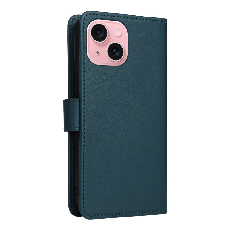 For iPhone 15 BETOPNICE BN-005 2 in 1 Detachable Imitate Genuine Leather Phone Case(Blue) - iPhone 15 Cases by BETOPNICE | Online Shopping South Africa | PMC Jewellery | Buy Now Pay Later Mobicred