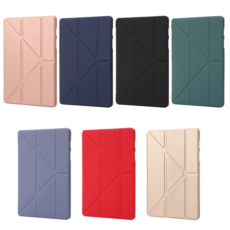 For Samsung Galaxy Tab S9 Deformation Silicone Leather Tablet Case(Gold) - Galaxy Tab S9 Cases by PMC Jewellery | Online Shopping South Africa | PMC Jewellery | Buy Now Pay Later Mobicred