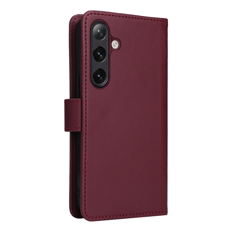 For Samsung Galaxy S24 5G BETOPNICE BN-005 2 in 1 Detachable Imitate Genuine Leather Phone Case(Wine Red) - Galaxy S24 5G Cases by BETOPNICE | Online Shopping South Africa | PMC Jewellery | Buy Now Pay Later Mobicred