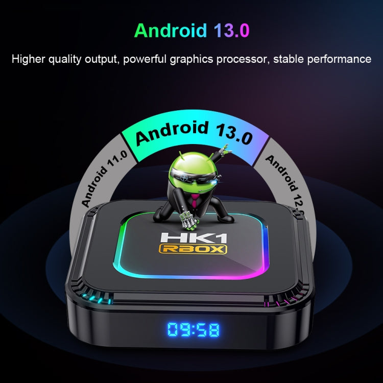 HK1 RBOX K8 8K Android 13.0 Smart TV Box with Remote Control, 2GB+16GB, RK3528 Quad-Core(EU Plug) - Others by PMC TechLife | Online Shopping South Africa | PMC TechLife | Buy Now Pay Later Mobicred