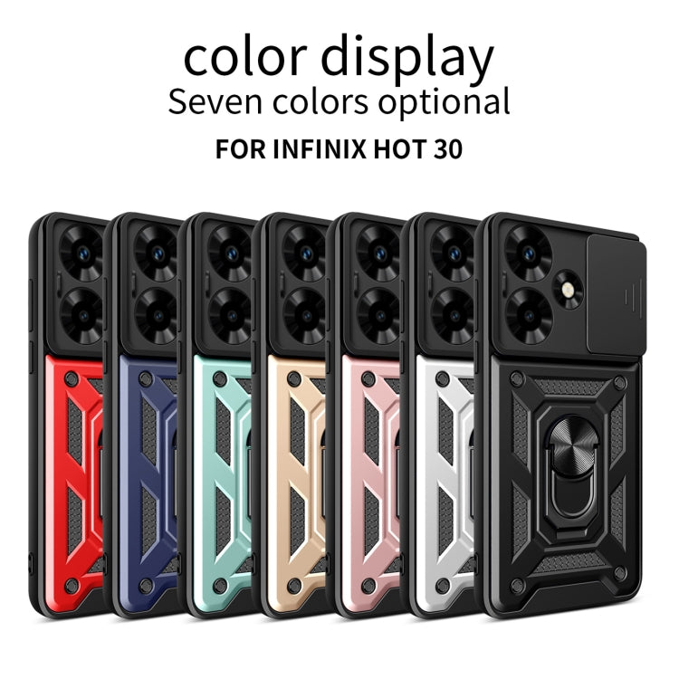 For Infinix Hot 30 Sliding Camera Cover Design TPU+PC Phone Case(Rose Gold) - Infinix Cases by PMC TechLife | Online Shopping South Africa | PMC TechLife | Buy Now Pay Later Mobicred