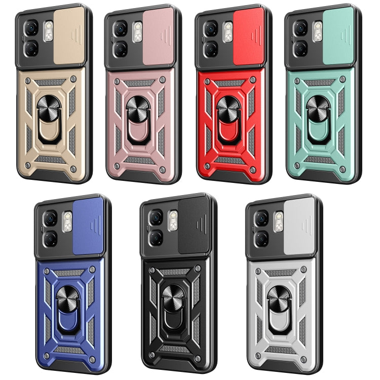For Infinix Smart 9 / Hot 50i Sliding Camera Cover Design TPU+PC Phone Case(Blue) - free shipping - PMC TechLife - Order now!