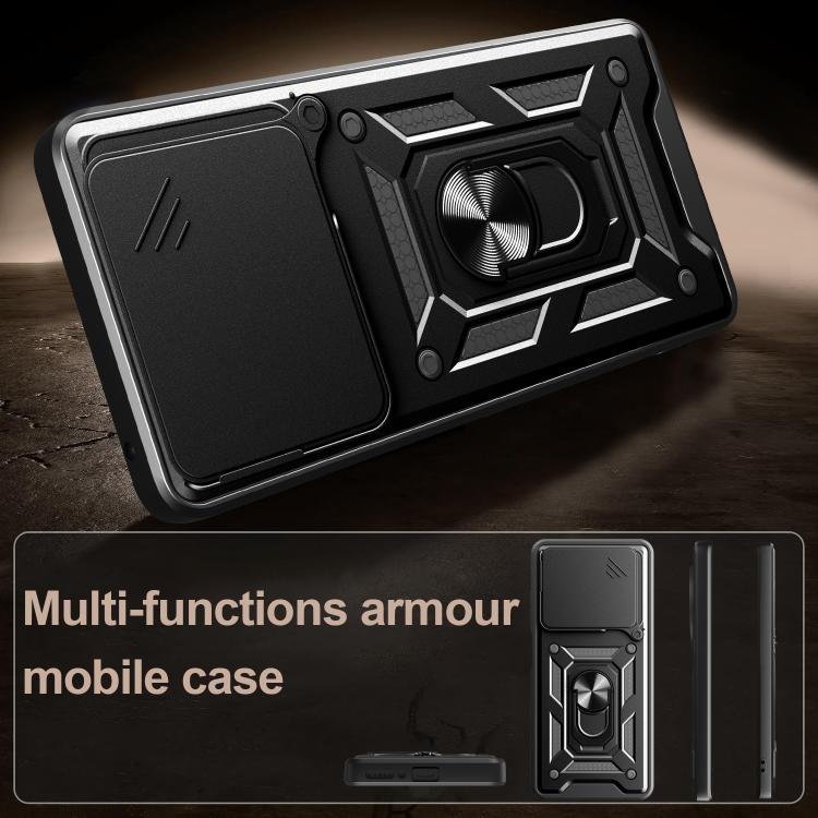 For Infinix Note 40X 5G Sliding Camera Cover Design TPU+PC Phone Case(Black) - free shipping - PMC TechLife - Order now!