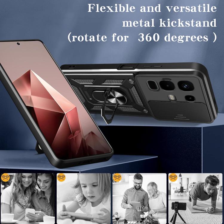 For Infinix Note 50x Sliding Camera Cover Design TPU+PC Phone Case(Rose Gold) - free shipping - PMC TechLife - Order now!