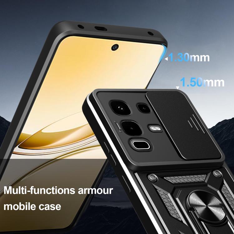 For Infinix Note 50s Sliding Camera Cover Design TPU+PC Phone Case(Rose Gold) - free shipping - PMC TechLife - Order now!