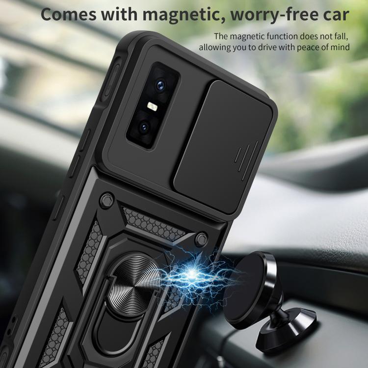For Infinix GT 30 Pro Sliding Camera Cover Design TPU+PC Phone Case(Red) - free shipping - PMC TechLife - Order now!
