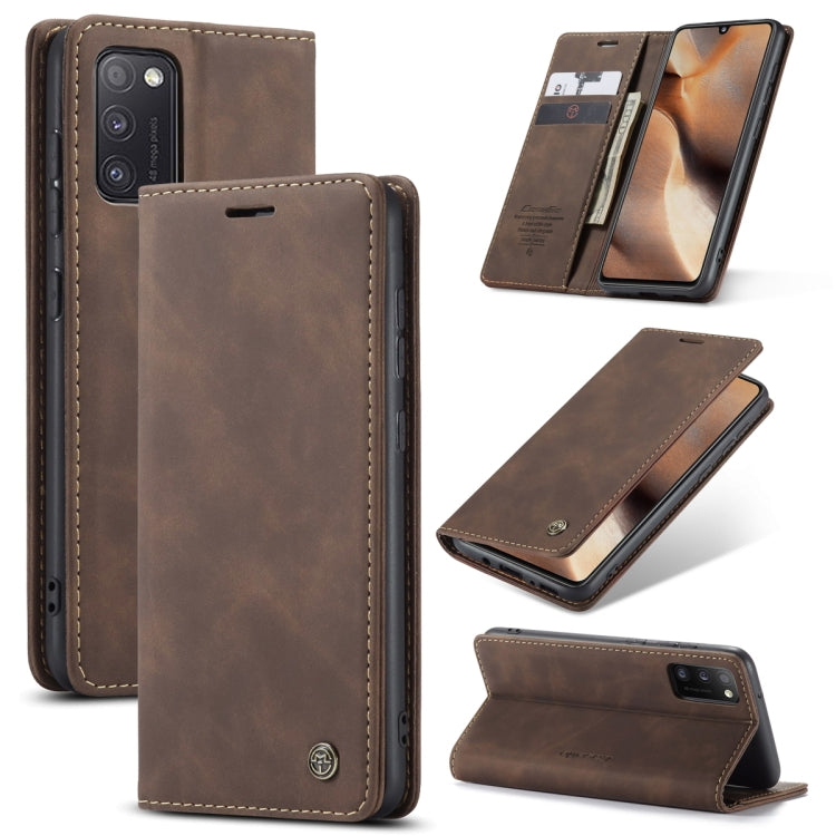 For Samsung Galaxy A41 CaseMe-013 Multifunctional Retro Frosted Horizontal Flip Leather Case with Card Slot & Holder & Wallet(Coffee) - Galaxy Phone Cases by CaseMe | Online Shopping South Africa | PMC Jewellery | Buy Now Pay Later Mobicred