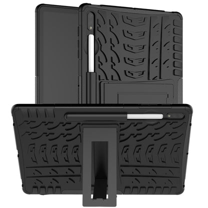 For Samsung Galaxy Tab S9+ Tire Texture TPU + PC Tablet Case(Black) - Galaxy Tab S9+ Cases by PMC Jewellery | Online Shopping South Africa | PMC Jewellery | Buy Now Pay Later Mobicred