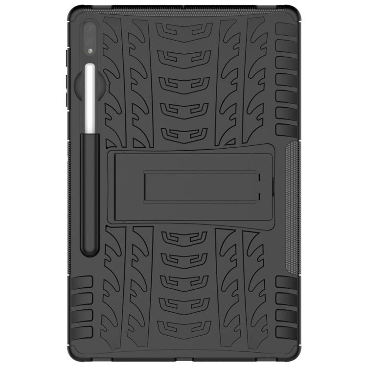 For Samsung Galaxy Tab S9+ Tire Texture TPU + PC Tablet Case(Black) - Galaxy Tab S9+ Cases by PMC Jewellery | Online Shopping South Africa | PMC Jewellery | Buy Now Pay Later Mobicred