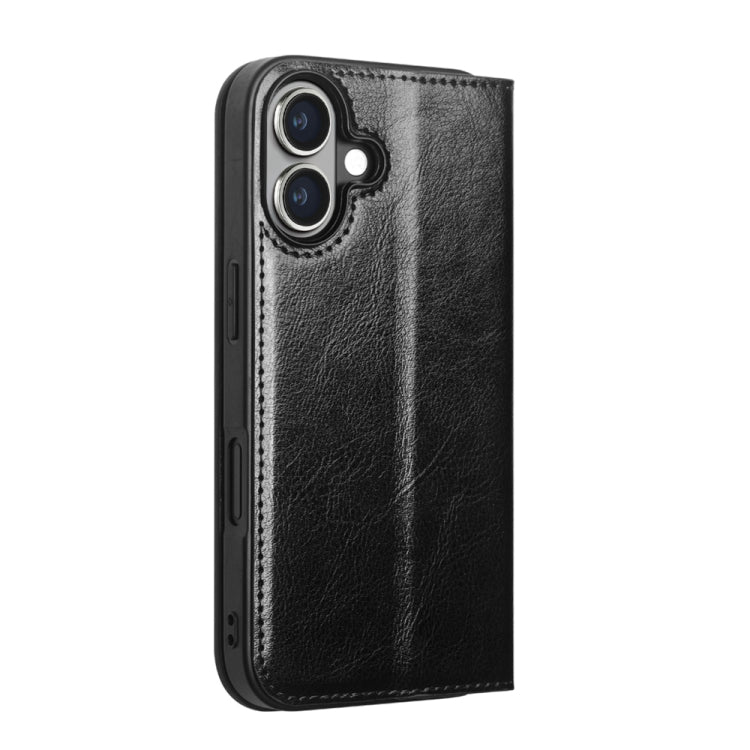 For iPhone 16 Plus QIALINO Classic Genuine Leather Phone Case(Black) - free shipping - PMC Jewellery - Order now!