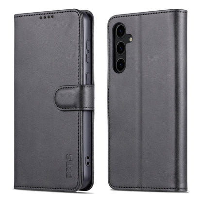 For Samsung Galaxy S24+ 5G AZNS Skin Feel Calf Texture Flip Leather Phone Case(Black) - Galaxy S24+ 5G Cases by AZNS | Online Shopping South Africa | PMC Jewellery | Buy Now Pay Later Mobicred