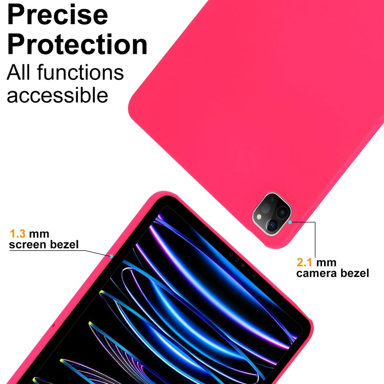 For iPad Air 11 2024 Oil Spray Skin-friendly TPU Tablet Case(Rose Red) - iPad Air 11 2024 Cases by PMC Jewellery | Online Shopping South Africa | PMC Jewellery | Buy Now Pay Later Mobicred