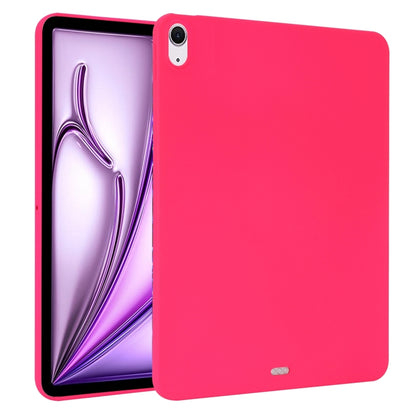 For iPad Air 13 2024 Oil Spray Skin-friendly TPU Tablet Case(Rose Red) - iPad Air 13 2024 Cases by PMC Jewellery | Online Shopping South Africa | PMC Jewellery | Buy Now Pay Later Mobicred