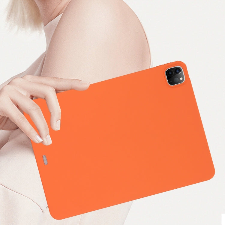 For iPad Pro 11 2024 Oil Spray Skin-friendly TPU Tablet Case(Orange) - iPad Pro 11 2024 Cases by PMC Jewellery | Online Shopping South Africa | PMC Jewellery | Buy Now Pay Later Mobicred