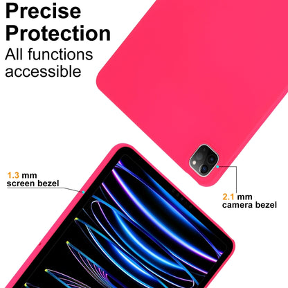 For iPad Pro 11 2024 Oil Spray Skin-friendly TPU Tablet Case(Rose Red) - iPad Pro 11 2024 Cases by PMC Jewellery | Online Shopping South Africa | PMC Jewellery | Buy Now Pay Later Mobicred