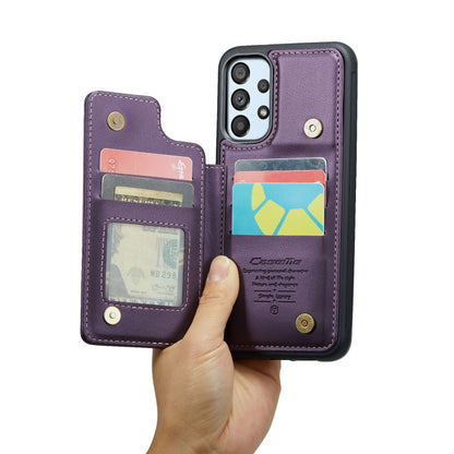 For Samsung Galaxy A53 5G CaseMe C22 Card Slots Holder RFID Anti-theft Phone Case(Purple) - Galaxy Phone Cases by CaseMe | Online Shopping South Africa | PMC Jewellery | Buy Now Pay Later Mobicred