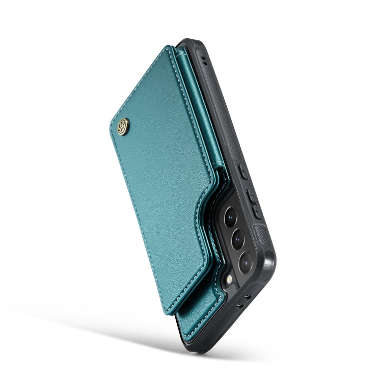 For Samsung Galaxy S21+ 5G CaseMe C22 Card Slots Holder RFID Anti-theft Phone Case(Blue Green) - Galaxy S21+ 5G Cases by CaseMe | Online Shopping South Africa | PMC Jewellery | Buy Now Pay Later Mobicred